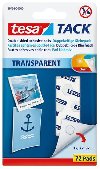 TACK oboustrann lepic poltky 72 ks - transparentn - neuveden