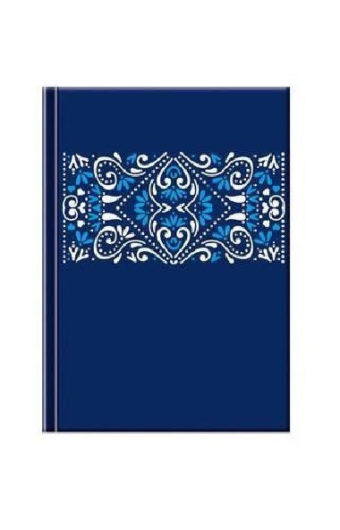 Notes Folk Ornament/modr - neuveden
