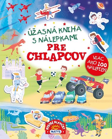 ھasn kniha s nlepkami pre chlapcov - 