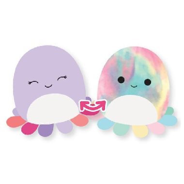 Squishmallows 2v1 - Chobotnice Beula a Opal 13 cm - neuveden