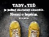 Tady a te je jedin skuten okamik. Nesni o lepm - plechov cedulka - neuveden