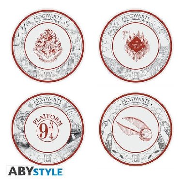 Harry Potter  - Porcelnov tale sada 4 ks - AbyStyle