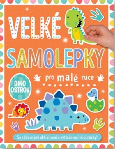 Velk samolepky pro mal ruce Dino ostrov - 