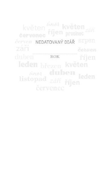 Kalendárium do diáře UNI M - nedatovaný - Happy Spirit