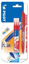PILOT FriXion Ball + npl BL 1ks + 3ks npln, erven - neuveden