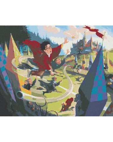 Malovn podle sel 40 x 50 cm Harry Potter - Famfrpl - neuveden