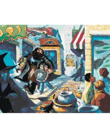 Malovn podle sel 40 x 50 cm Harry Potter - Pn ulice - neuveden