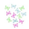 Devn vseky 4cm/motli modr mix 12 - neuveden
