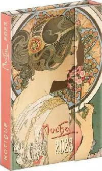 Diář 2023: Alfons Mucha, týdenní, magnetický, 11 × 16 cm - Alfons Mucha