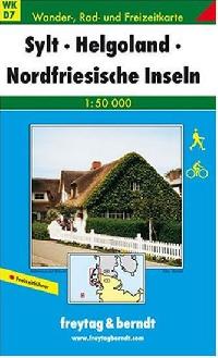 WKD  7 Sylt, Helgoland, Nordfriesische 1:50 000/mapa - neuveden