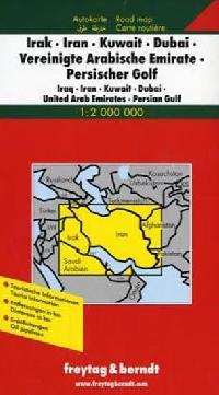Irák,Irán,Kuvajt,Dubaj,SAE-Perský záliv 1:2 mil./automapa - neuveden