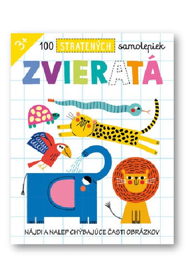 100 stratených samolepiek Zvieratá - 