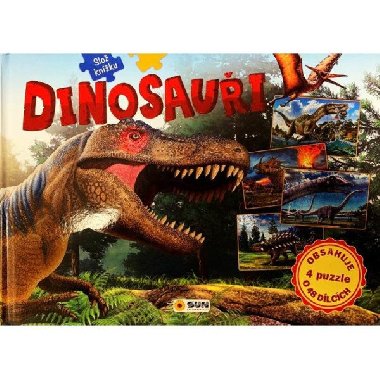 Dinosaui - Slo si knku (4 puzzle o 48 dlcch) - neuveden