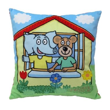 Polt Slon Eda neposeda a Pepa popleta - domeek 30x30 cm - neuveden