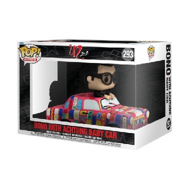Funko POP Ride Super Deluxe: U2  - Bono w/Achtung Baby Car - neuveden