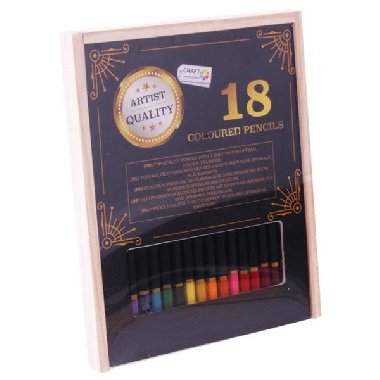 Grafix Barevn pastelky v devnm boxu 18 ks - neuveden
