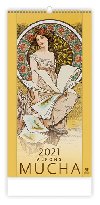 Kalendář 2021 nástěnný Exclusive: Alfons Mucha 315x630 mm - Helma