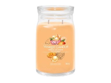 YANKEE CANDLE Mango Ice Cream svka 567g / 5 knot (Signature velk) - neuveden