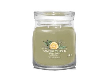 YANKEE CANDLE Sage & Citrus svka 368g / 2 knoty (Signature stedn) - neuveden