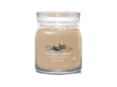 YANKEE CANDLE Amber & Sandalwood svka 368g / 2 knoty (Signature stedn) - neuveden