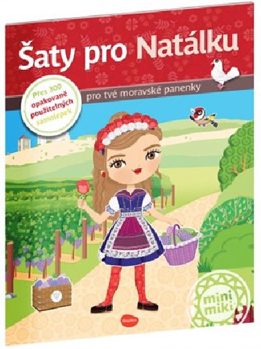 Šaty pro Natálku - 300 samolepek pro tvé moravské panenky - Ema Potužníková