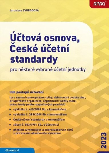 Účtová osnova, České účetní standardy 2023 - Jaroslava Svobodová