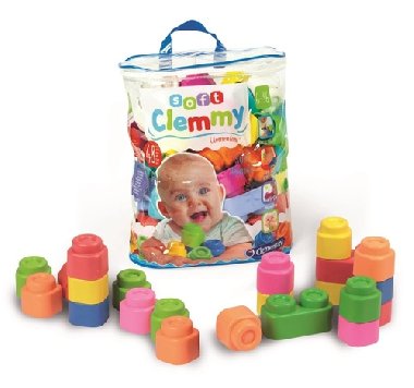 Soft Clemmy Sada 48 měkkých kostek v plastové tašce - Clementoni
