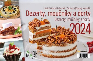 Kalend 2024 Dezerty,mounky a dorty, stoln, tdenn, 225 x 150 mm - neuveden