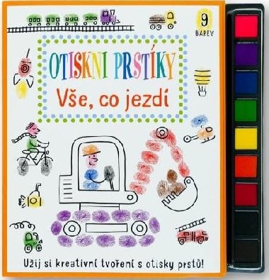 Ve, co jezd - Otiskni prstky - Stephanie Evans