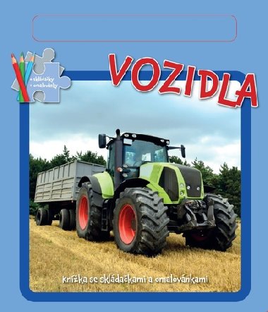 Vozidla - Knka se skldakami a omalovnkami - Bookmedia