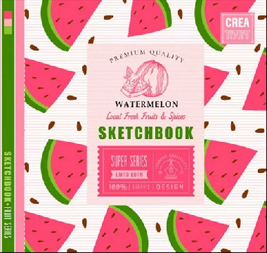 Sketchbook WATERMELON 20 x 20 cm - Ditipo