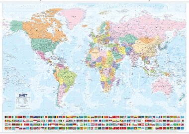 Svět - nástěnná mapa Státy a území 1:21 000 000 - Kartografie