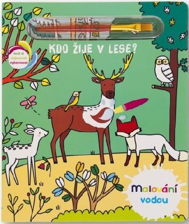 Kdo žije v lese? - Malování vodou - neuveden
