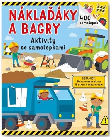 Náklaďáky a bagry - 400 samolepek - Svojtka