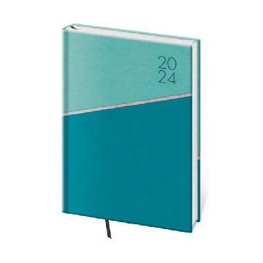 Diář 2024 denní A5 Line - zelená - Helma