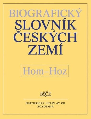 Biografick slovnk eskch zem, Hom-Hoz, sv. 26 - Zdenk Doskoil
