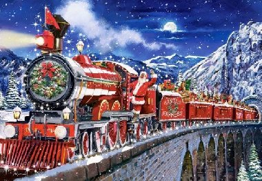 Puzzle Castorland 1000 dlk - Santv vlak - neuveden