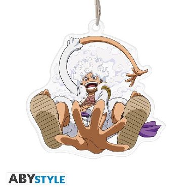 One Piece Klíčenka akrylová - Luffy Gear 5th - neuveden