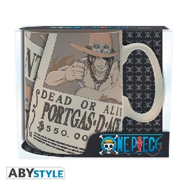 One Piece Keramick hrnek 460 ml - Wanted Ace - neuveden
