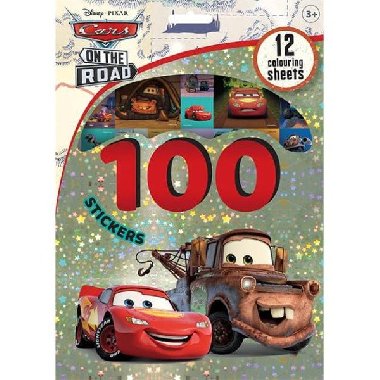 100 samolepek s omalovánkovými listy Auta - 