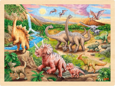 Devn puzzle Dinosau stezka 96 dlk - 