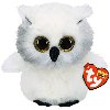 TY Boos AUSTIN - bílá sova 24 cm - neuveden