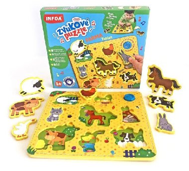 Zvukov puzzle Farma Tablet - vkldaka - Infoa