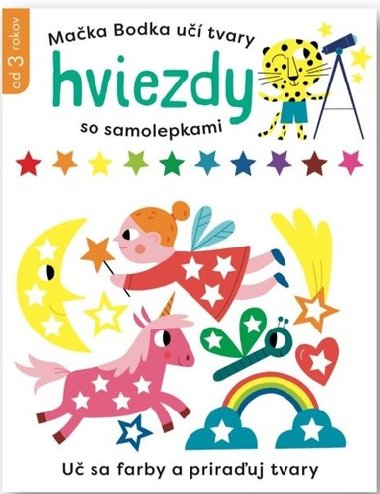 Mačka Bodka učí tvary Hviezdy so samolepkami - 