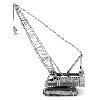 Metal Earth 3D kovov model Psov jeb/Crawler Crane - neuveden