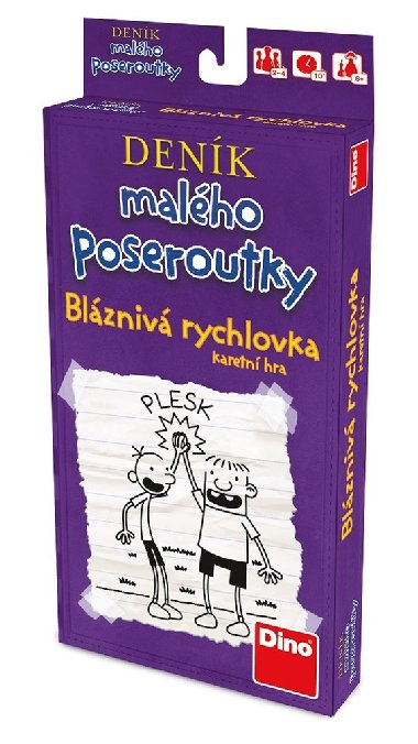 Hra Deník malého poseroutky Bláznivá rychlovka - DinoToys