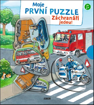 Moje prvn puzzle Zchrani jedou! - Hledej, skldej a bav se s vozidly - Junior