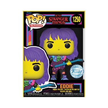 Funko POP TV: Stranger Things S4 - Eddie w/guitar (BLKLT) - neuveden