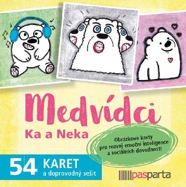 Medvdci Ka a Nekaf - 54 karet a doprovodn seit - Holubov Jana