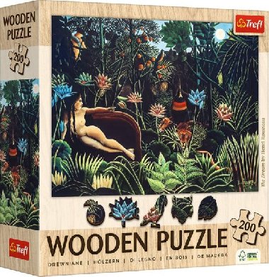 Dřevěné puzzle Art Henri Rousseau Sen 200 dílků - 